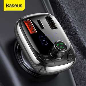 FM - трансмиттер Baseus с Bluetooth 5,0 и поддержкой быстрой зарядки