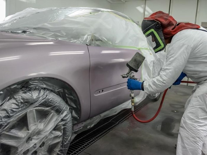 Покраска авто акриловой краской