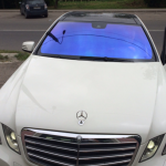Тонировка стёкол автомобиля атермальной пленкой 